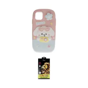 ieg™ iPhone 11 Kılıf Akış Yansıma - Siyah Buffer Cam Ekran Koruyucu