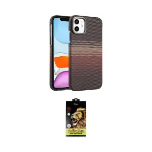 ieg™ iPhone 11 Kılıf Doruk Serisi - Siyah Buffer Cam Ekran Koruyucu