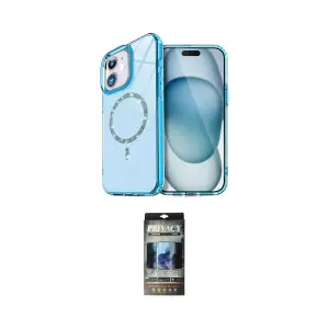 ieg™ iPhone 11 Kılıf Kıvılcım Form Prime - Siyah 34D Hayalet Izgaralı Cam