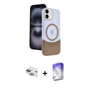 ieg™ iPhone 11 Kılıf Kozmos Form Özel Seri - Siyah Bilvis 5in1 3D Magic Cam Ekran Koruyucu + Pers Alüminyum Kamera Lens - YL