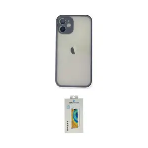ieg™ iPhone 11 Pro Max Kılıf Ahenk Çizgi Serisi - Siyah Polymer Nano Ekran Koruyucu