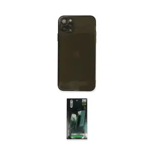 ieg™ iPhone 11 Pro Max Kılıf Ahenk Doku - Şeffaf 360 Full Body Arka Koruyucu