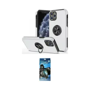 ieg™ iPhone 11 Pro Max Kılıf Odak Form Prime - Siyah 34D Izgaralı Cam