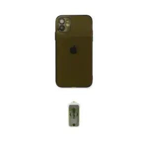 ieg™ iPhone 12 Kılıf Ahenk Doku - Siyah Joko Magic 5D Hayalet Cam