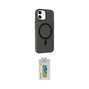 ieg™ iPhone 12 Kılıf Çekirdek Modern Prime - Siyah Polymer Nano Ekran Koruyucu