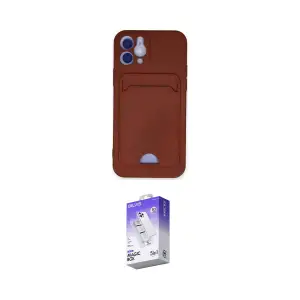 ieg™ iPhone 12 Kılıf Vadi Çizgi Prime - Siyah Bilvis 5in1 3D Magic Cam Ekran Koruyucu