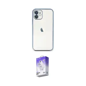 ieg™ iPhone 12 Kılıf Vadi Minimal - Siyah Bilvis 5in1 3D Magic Cam Ekran Koruyucu