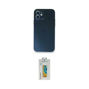 ieg™ iPhone 12 Mini Kılıf Yadigar Yansıma Serisi - Siyah Polymer Nano Ekran Koruyucu