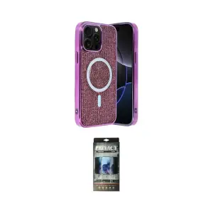 ieg™ iPhone 12 Pro Kılıf Eksen Çizgi - Siyah 34D Hayalet Izgaralı Cam