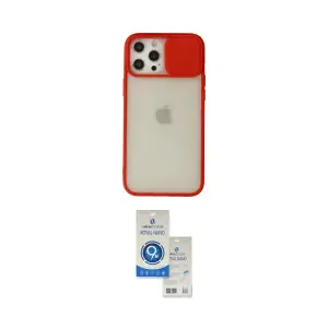 ieg™ iPhone 12 Pro Max Kılıf Vadi Çizgi - Şeffaf Royal Nano Ekran Koruyucu