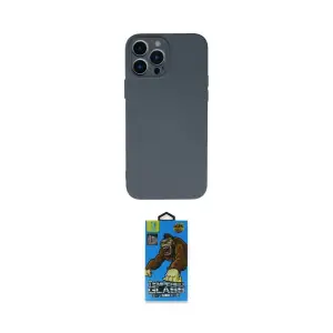 ieg™ iPhone 13 Pro Max Kılıf Ahenk Serisi - Siyah 18D Cam Ekran Koruyucu