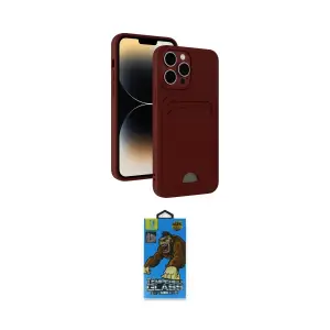 ieg™ iPhone 13 Pro Max Kılıf Vadi Çizgi Prime - Siyah 18D Cam Ekran Koruyucu