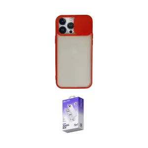 ieg™ iPhone 13 Pro Max Kılıf Vadi Çizgi - Siyah Bilvis 5in1 3D Magic Cam Ekran Koruyucu