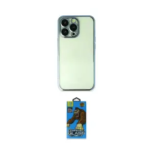 ieg™ iPhone 13 Pro Max Kılıf Vadi Minimal - Siyah 18D Cam Ekran Koruyucu