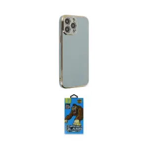 ieg™ iPhone 13 Pro Max Kılıf Yankı Serisi - Siyah 18D Cam Ekran Koruyucu