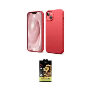 ieg™ iPhone 14 Kılıf Kozmos Yansıma Özel Seri - Siyah Buffer Cam Ekran Koruyucu