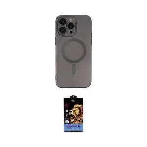 ieg™ iPhone 14 Pro Kılıf Akış Minimal Özel Seri - Siyah Buffer Hayalet Cam Ekran Koruyucu