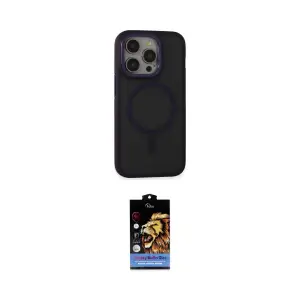 ieg™ iPhone 14 Pro Max Kılıf Ahenk Form Serisi - Siyah Buffer Hayalet Cam Ekran Koruyucu