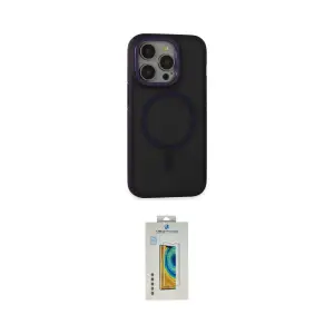 ieg™ iPhone 14 Pro Max Kılıf Ahenk Form Serisi - Siyah Polymer Nano Ekran Koruyucu