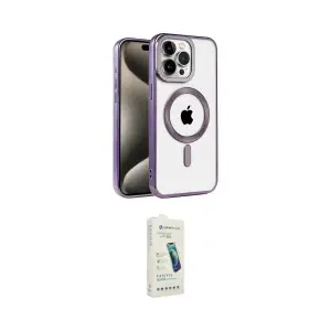 ieg™ iPhone 14 Pro Max Kılıf Eksen Form Koleksiyonu - Şeffaf Pasifik Cam Ekran Koruyucu