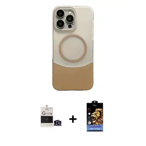 ieg™ iPhone 14 Pro Max Kılıf Kozmos Form Özel Seri - Siyah Buffer Hayalet Cam Ekran Koruyucu + Bilvis Titan Kamera Lens - SH