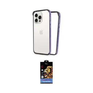 ieg™ iPhone 14 Pro Max Kılıf Pusula Asil Koleksiyonu - Siyah Buffer Hayalet Cam Ekran Koruyucu