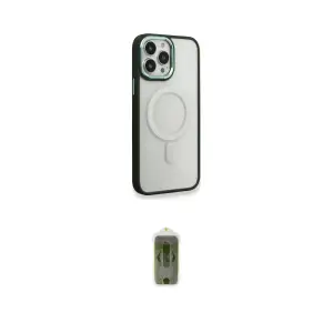 ieg™ iPhone 14 Pro Max Kılıf Yankı Işık Özel Seri - Siyah Joko Magic 5D Hayalet Cam