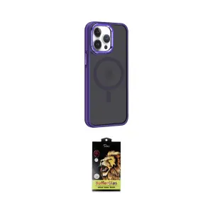 ieg™ iPhone 14 Pro Max Kılıf Yörünge Klasik - Siyah Buffer Cam Ekran Koruyucu