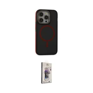 ieg™ iPhone 15 Pro Kılıf Ahenk Form Serisi - Siyah Bilvis 3D Cam Ekran Koruyucu