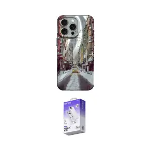 ieg™ iPhone 15 Pro Kılıf Nova Doku Prime - Siyah Bilvis 5in1 3D Magic Cam Ekran Koruyucu