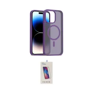 ieg™ iPhone 15 Pro Kılıf Siluet Minimal Prime - Siyah Joko 5D Cam