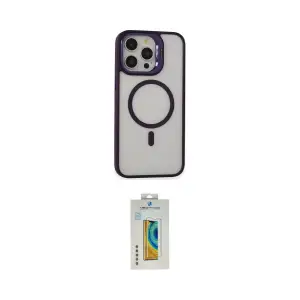 ieg™ iPhone 15 Pro Max Kılıf Ahenk Klasik Özel Seri - Siyah Polymer Nano Ekran Koruyucu