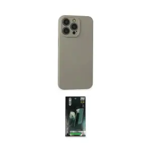 ieg™ iPhone 15 Pro Max Kılıf Ahenk Serisi - Şeffaf 360 Full Body Arka Koruyucu