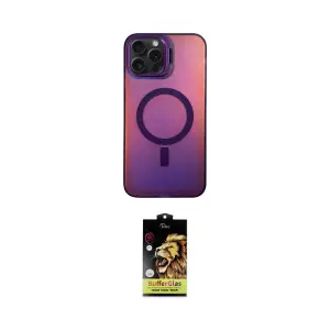 ieg™ iPhone 15 Pro Max Kılıf Doruk Klasik Prime - Siyah Buffer Cam Ekran Koruyucu