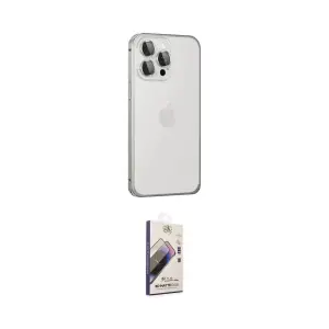 ieg™ iPhone 15 Pro Max Kılıf Eksen Form Serisi - Siyah Bilvis 3D Mat Cam Ekran Koruyucu