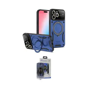 ieg™ iPhone 15 Pro Max Kılıf Kıvılcım Modern Serisi - Siyah Vanessa Magic Cam