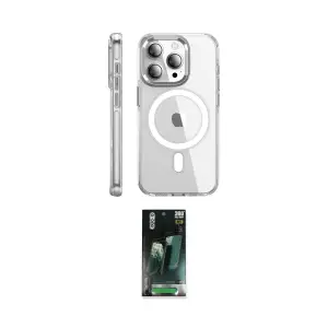 ieg™ iPhone 15 Pro Max Kılıf Nova Doku - Şeffaf 360 Full Body Arka Koruyucu