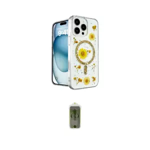 ieg™ iPhone 16 Pro Kılıf Kozmos Doku - Siyah Joko Magic 5D Hayalet Cam