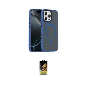 ieg™ iPhone 16 Pro Max Kılıf Doruk Form Serisi - Siyah Buffer Cam Ekran Koruyucu
