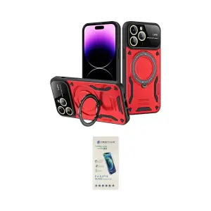 ieg™ iPhone 16 Pro Max Kılıf Kıvılcım Modern Serisi - Şeffaf Pasifik Cam Ekran Koruyucu