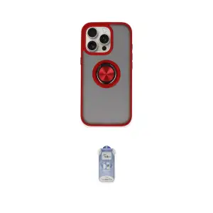 ieg™ iPhone 16 Pro Max Kılıf Yörünge Çizgi - Siyah Joko Magic 5D Cam