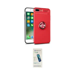 ieg™ iPhone 7 Plus Kılıf Yankı Form Prime - Şeffaf Pasifik Cam Ekran Koruyucu