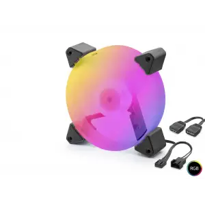 Kasa Fanı 5. Nesil Rgb 12 Cm - Siyah ND2665