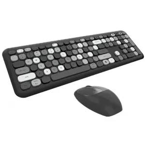 Mofii No666 Siyah Gri Klavye Mouse Set