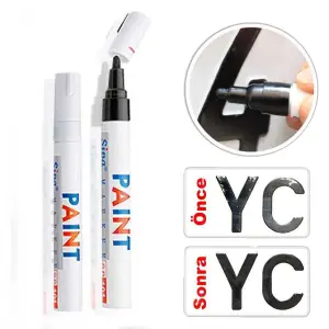 Paint Oto Lastik Rötuş Boya Kalemi Siyah