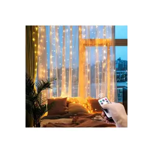 Perde Led  2 Metre Kumandalı 8 Ayrı Moda Sahip ( 2 mt X 2 mt ) Perde Led Peri Led Usb