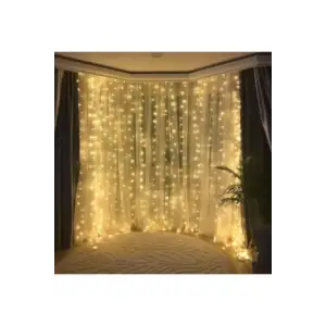 Perde Led  3 Metre Kumandalı 8 Ayrı Moda Sahip 3mx3m ( 3 mt X 3 mt ) Perde Led Peri Led Usb