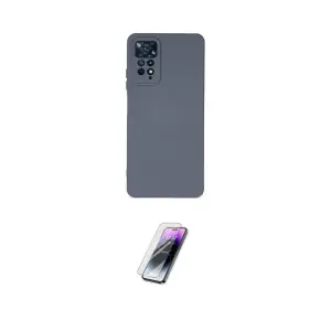ieg™ Redmi Note 11 Pro Kılıf Ahenk Serisi - Şeffaf Pasifik Cam Ekran Koruyucu