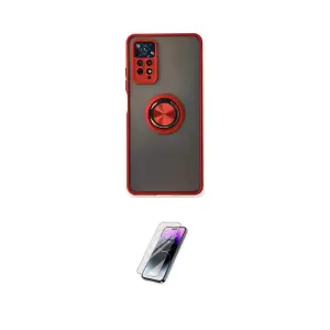 ieg™ Redmi Note 11 Pro Kılıf Yörünge Çizgi - Şeffaf Pasifik Cam Ekran Koruyucu