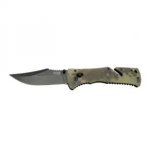 ieg™ Sog Trident Çakı 21,5 cm Deri Kılıflı , Kemerlikli